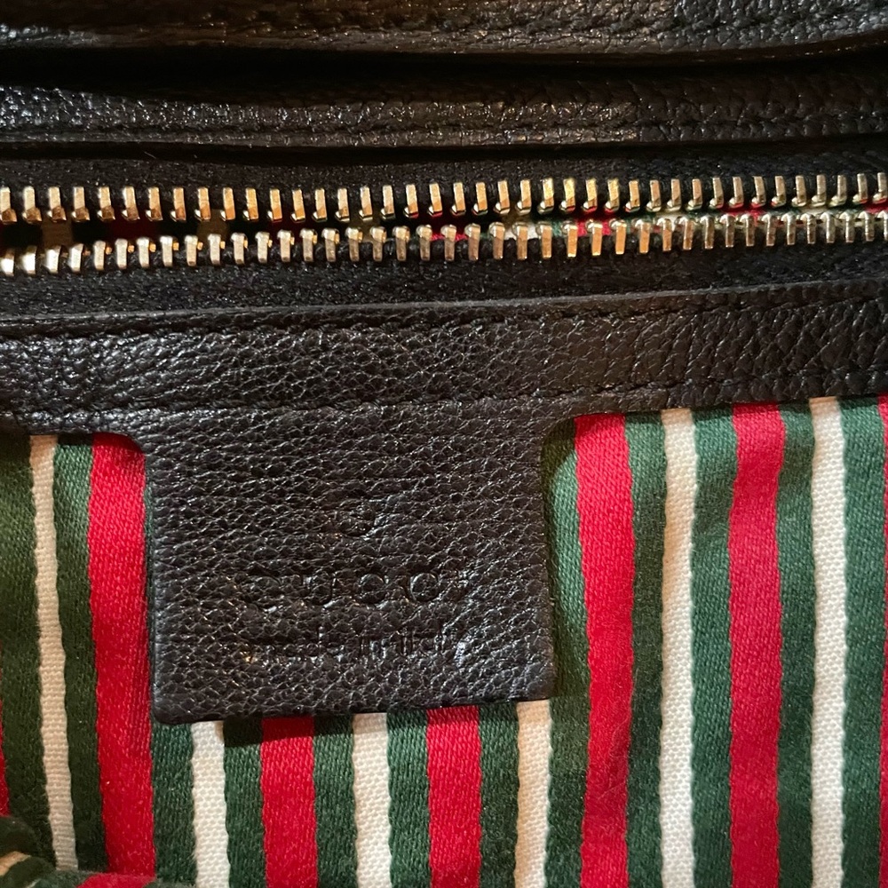 Gucci Black Leather Horsebit Hobo Bag - Picture 4 of 4